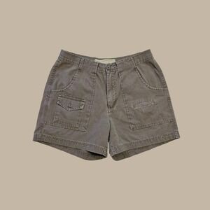 Vintage American Eagle 7 Pocket Cargo Khakis Utility Hiking Shorts, Size 8